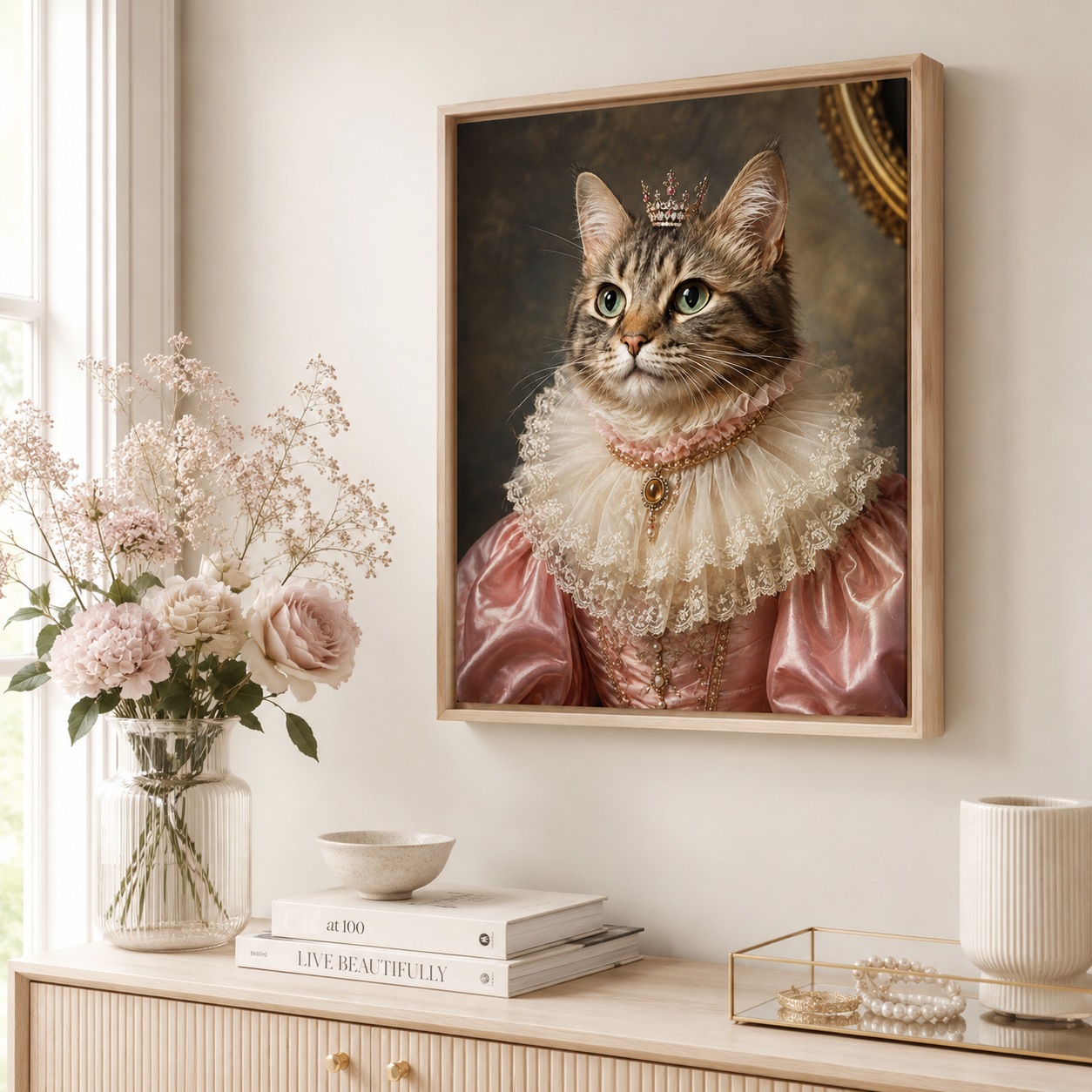 Custom Duchess Pet Portrait Canvas