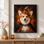 Custom Halloween Pet Portrait Canvas Aura Canvas