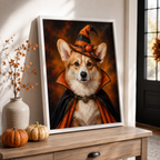 Custom Halloween Pet Portrait Canvas Aura Canvas