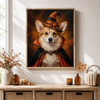 Custom Halloween Pet Portrait Canvas Aura Canvas