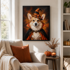 Custom Halloween Pet Portrait Canvas Aura Canvas