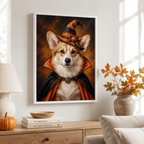 Custom Halloween Pet Portrait Canvas Aura Canvas
