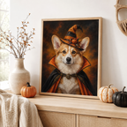 Custom Halloween Pet Portrait Canvas Aura Canvas