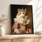 Custom Princess Heirloom Pet Portrait Canvas Aura Canvas