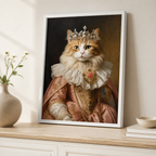 Custom Princess Heirloom Pet Portrait Canvas Aura Canvas