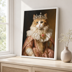 Custom Princess Heirloom Pet Portrait Canvas Aura Canvas