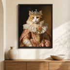 Custom Princess Heirloom Pet Portrait Canvas Aura Canvas