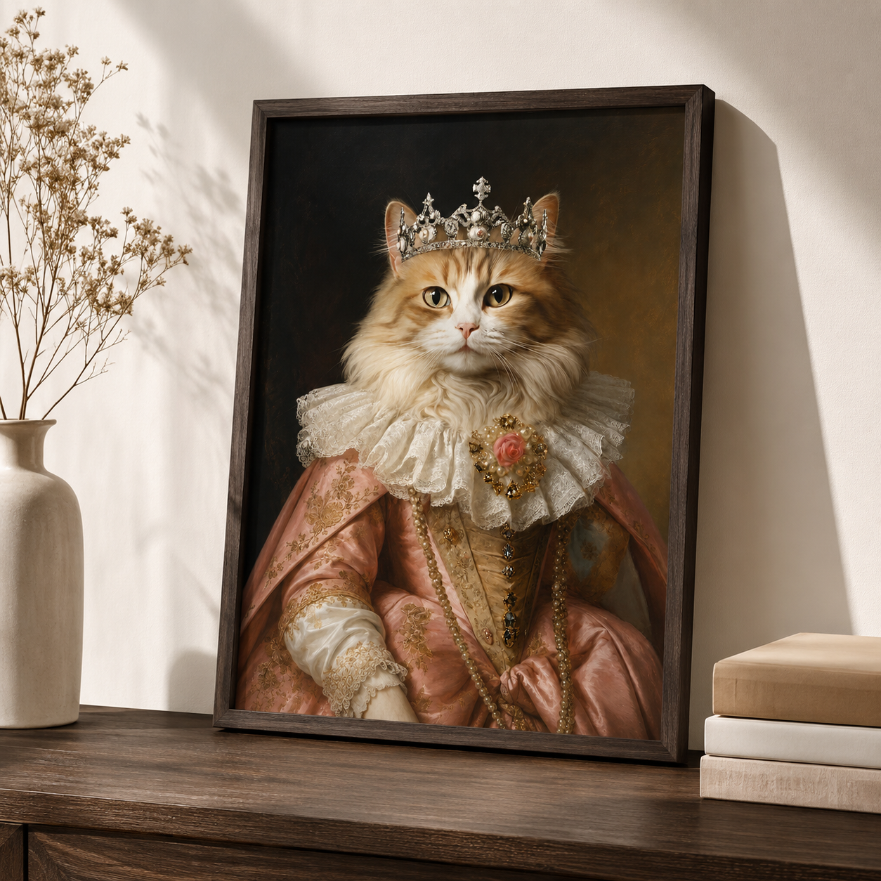 Custom Princess Heirloom Pet Portrait Canvas Aura Canvas
