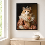 Custom Princess Heirloom Pet Portrait Canvas Aura Canvas
