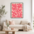 Pink Flower Canvas Wall Art Aura Canvas