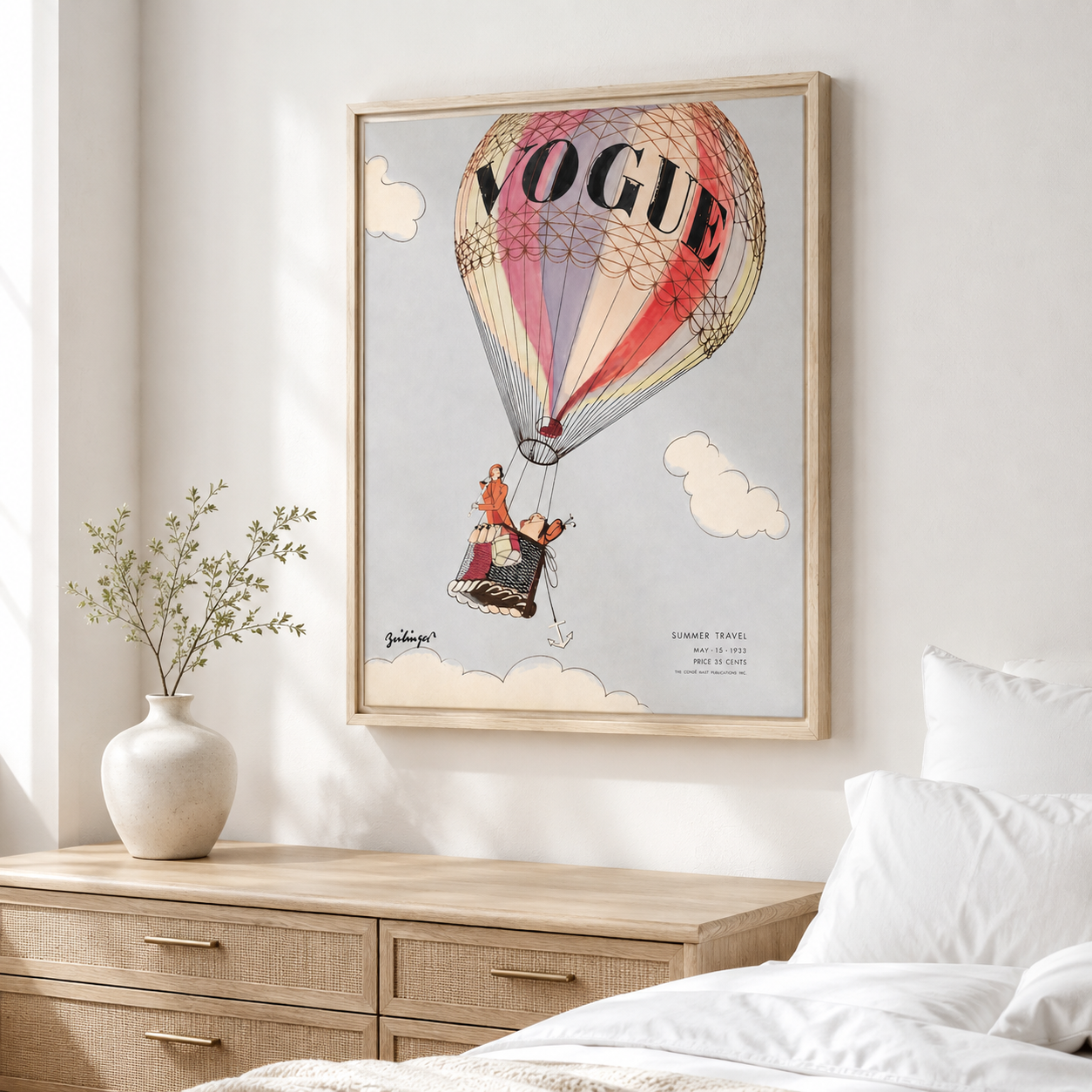 Vintage Hot Air Balloon Canvas Wall Art Aura Canvas