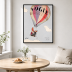 Vintage Hot Air Balloon Canvas Wall Art Aura Canvas