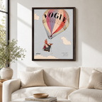 Vintage Hot Air Balloon Canvas Wall Art Aura Canvas