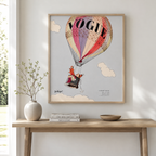 Vintage Hot Air Balloon Canvas Wall Art Aura Canvas