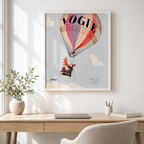 Vintage Hot Air Balloon Canvas Wall Art Aura Canvas