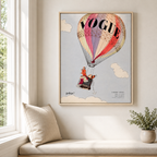 Vintage Hot Air Balloon Canvas Wall Art Aura Canvas