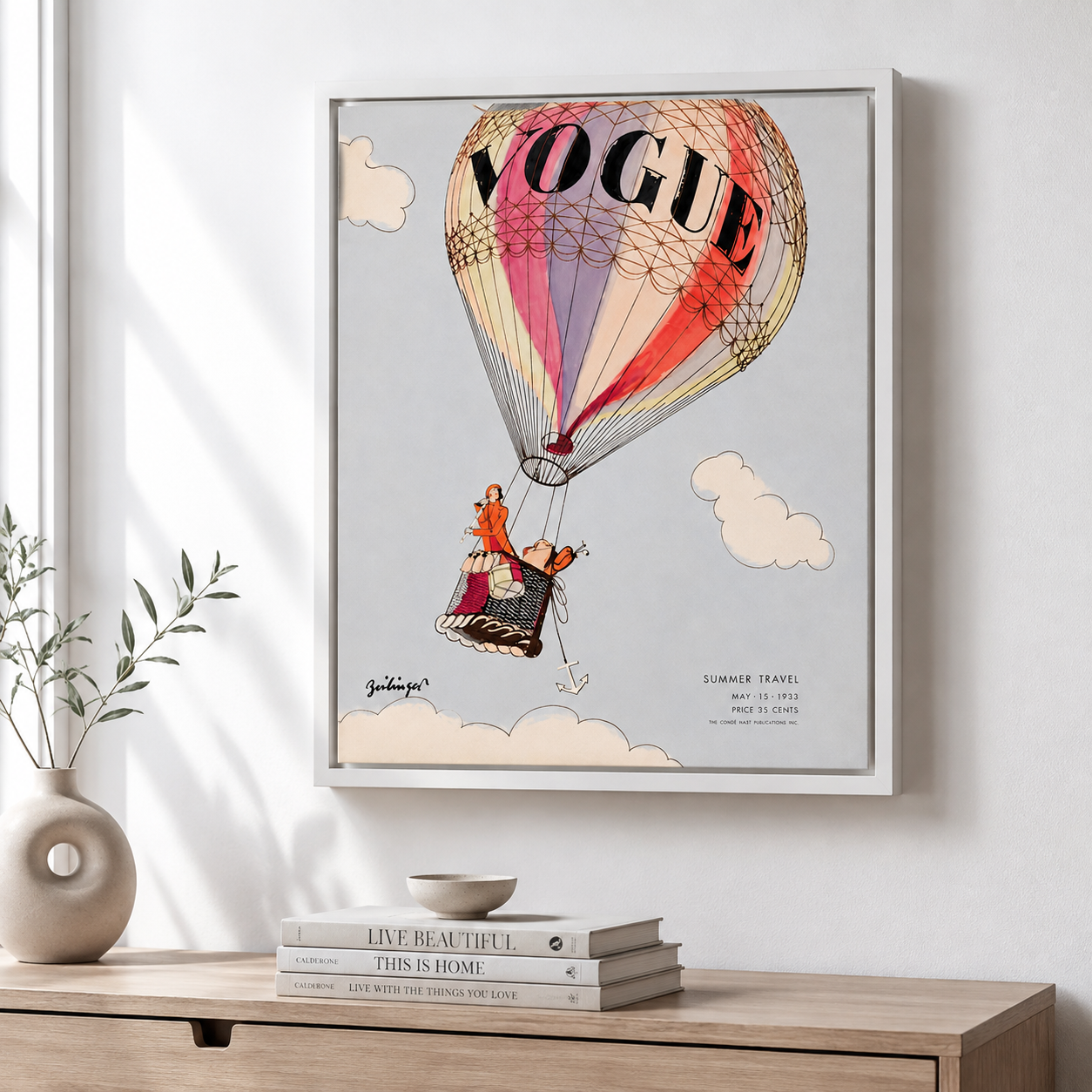 Vintage Hot Air Balloon Canvas Wall Art Aura Canvas