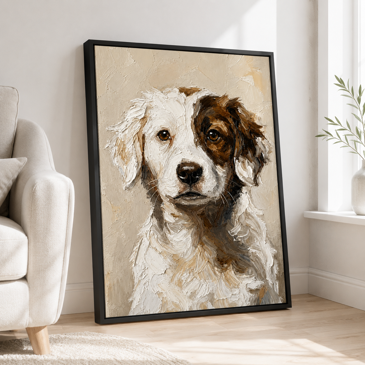 Custom Oil Painting Pet Portrait Canvas Aura Canvas