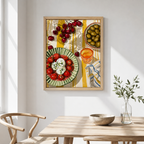 Olive Cherry Kitchen Canvas Wall Art Aura Canvas