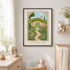 Enchanted Garden Cottage Canvas Wall Art Aura Canvas