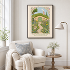 Enchanted Garden Cottage Canvas Wall Art Aura Canvas