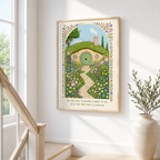 Enchanted Garden Cottage Canvas Wall Art Aura Canvas