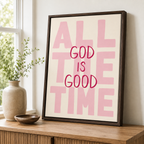 All The Time God Is Good Canvas Wall Art Aura Canvas