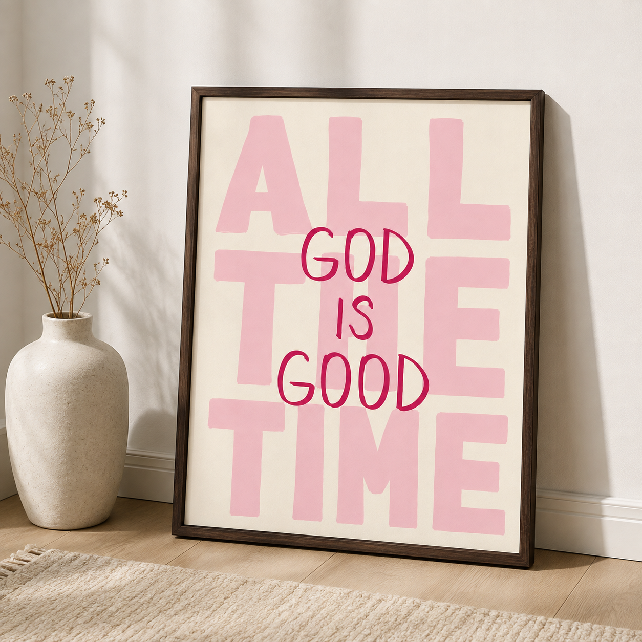All The Time God Is Good Canvas Wall Art Aura Canvas