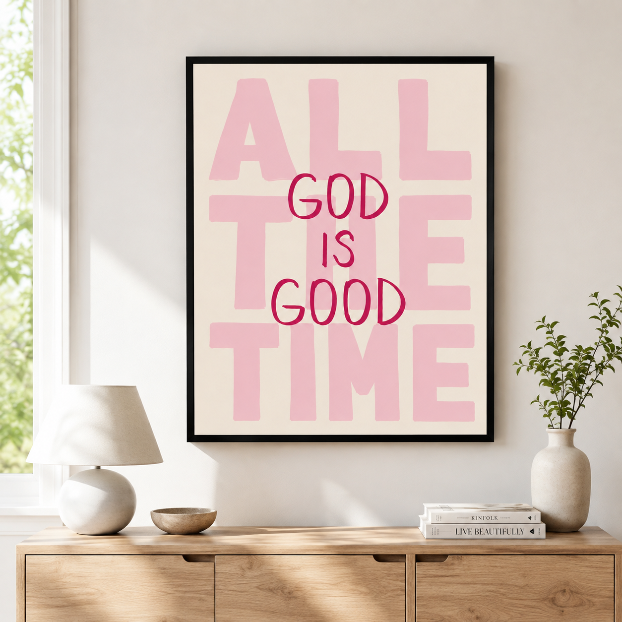 All The Time God Is Good Canvas Wall Art Aura Canvas