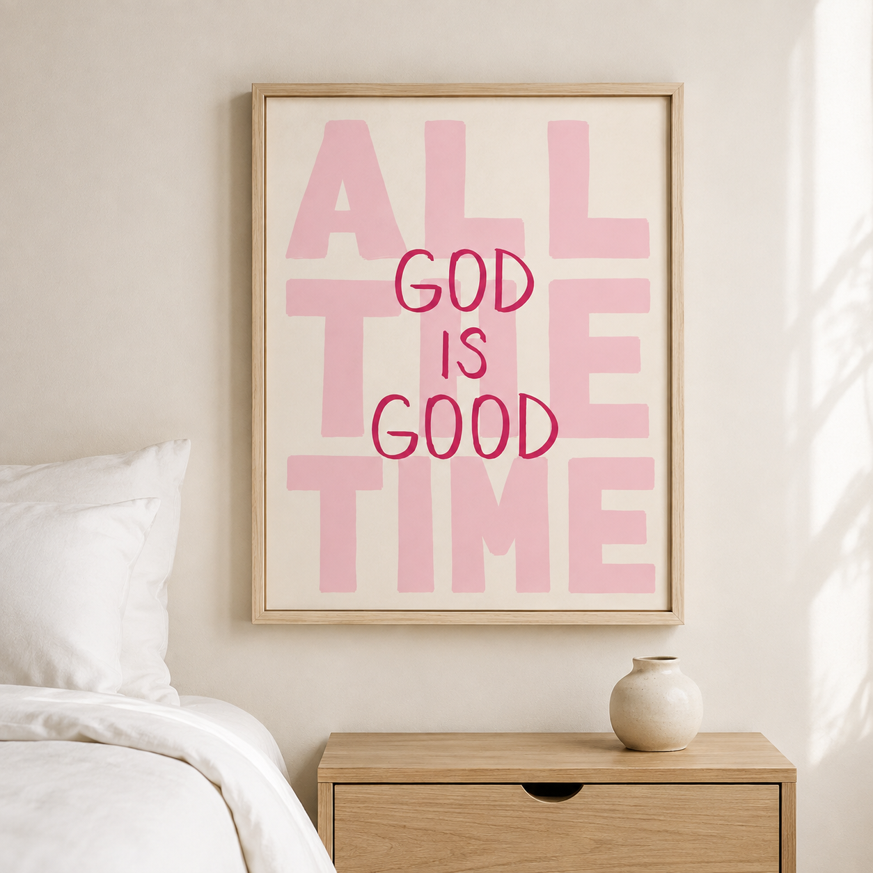 All The Time God Is Good Canvas Wall Art Aura Canvas