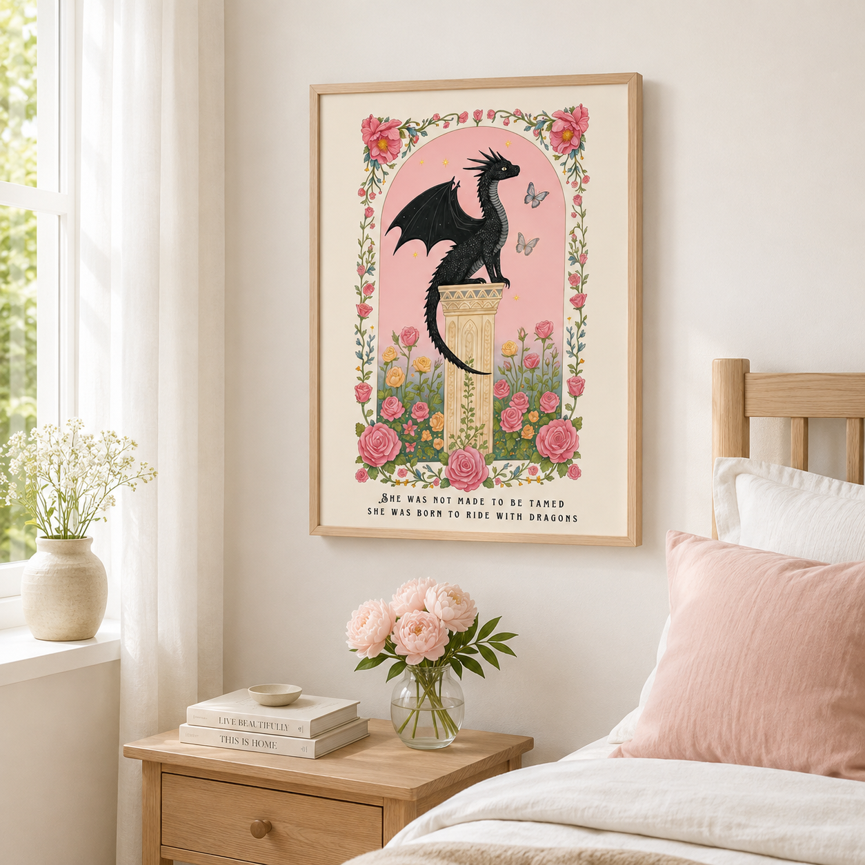 Black Dragon Canvas Wall Art Aura Canvas
