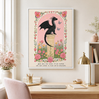Black Dragon Canvas Wall Art Aura Canvas
