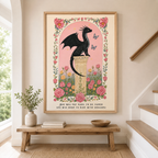 Black Dragon Canvas Wall Art Aura Canvas