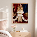 Royal Cat Canvas Wall Art Aura Canvas