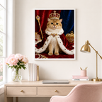 Royal Cat Canvas Wall Art Aura Canvas