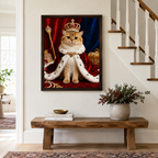 Royal Cat Canvas Wall Art Aura Canvas