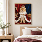 Royal Cat Canvas Wall Art Aura Canvas