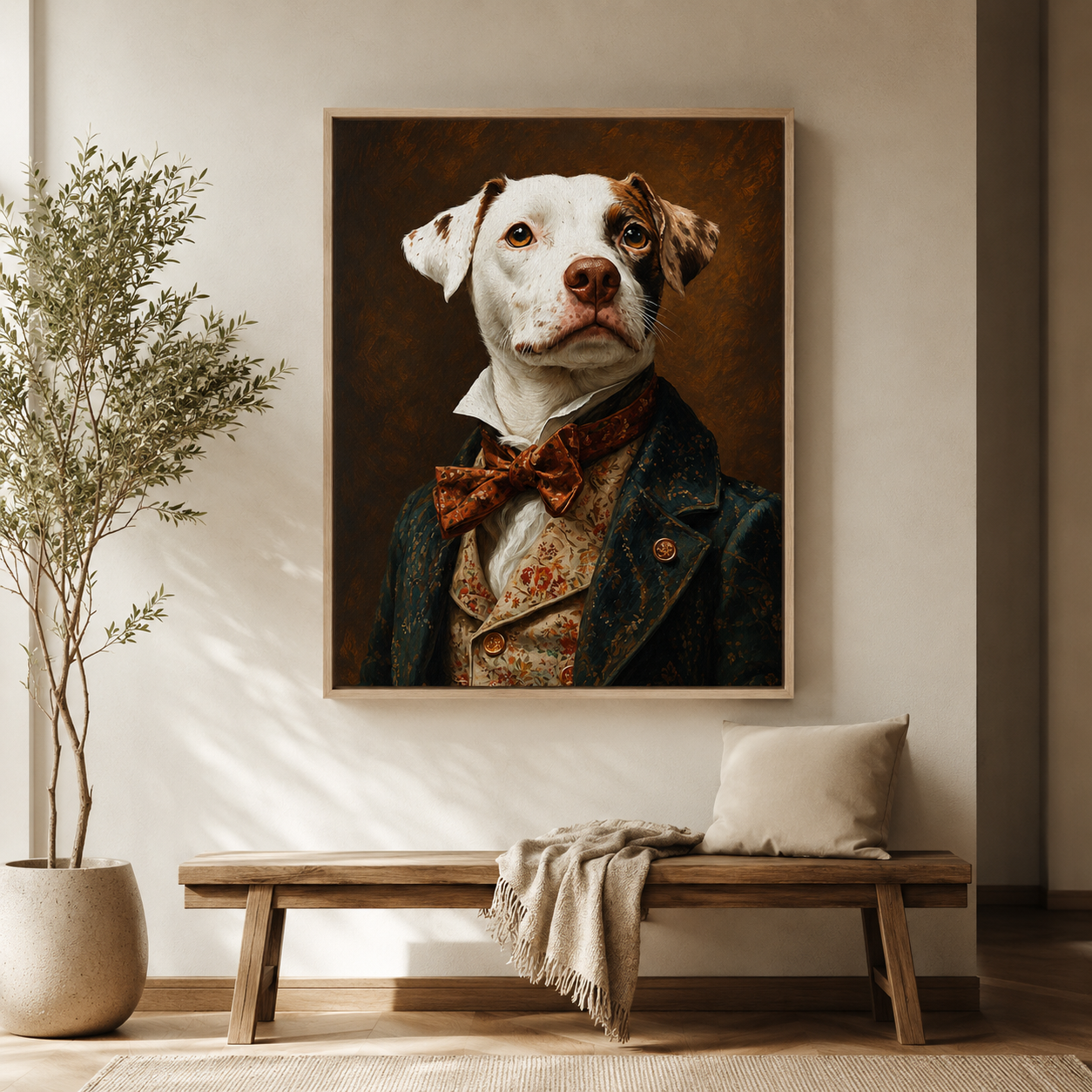 Distinguished Dog Portrait Canvas Aura Canvas
