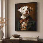 Distinguished Dog Portrait Canvas Aura Canvas