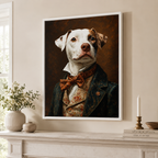 Distinguished Dog Portrait Canvas Aura Canvas