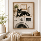 Custom Pet Laundry Room Portrait Canvas Aura Canvas