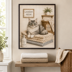 Custom Pet Laundry Room Portrait Canvas Aura Canvas