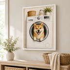 Custom Pet Laundry Room Portrait Canvas Aura Canvas