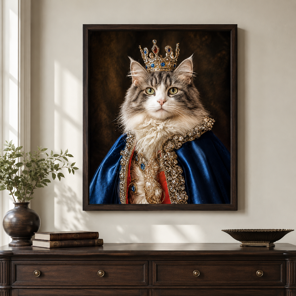 Custom Regal Pet Portrait Canvas Aura Canvas