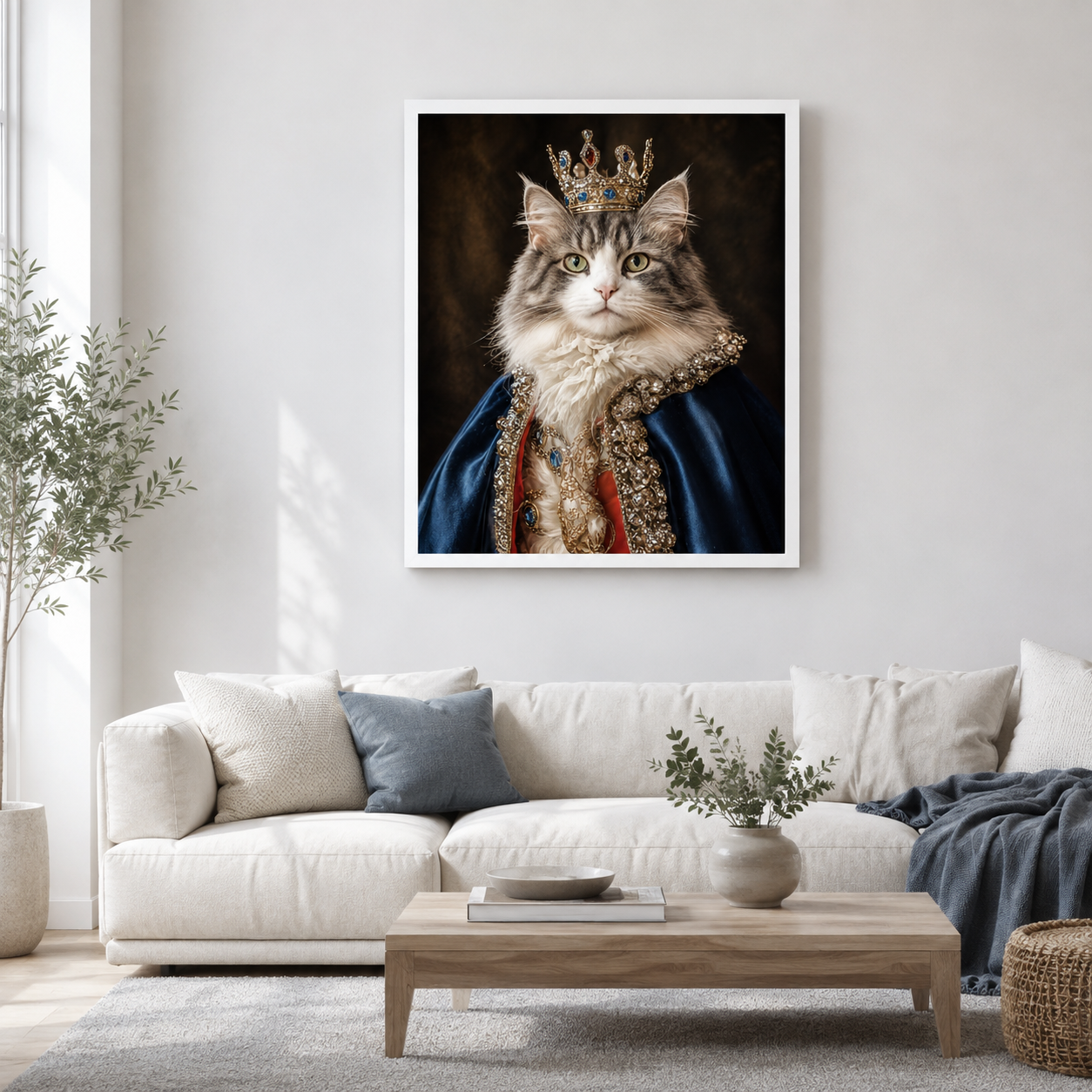 Custom Regal Pet Portrait Canvas Aura Canvas