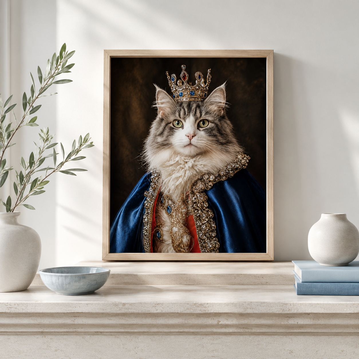 Custom Regal Pet Portrait Canvas Aura Canvas