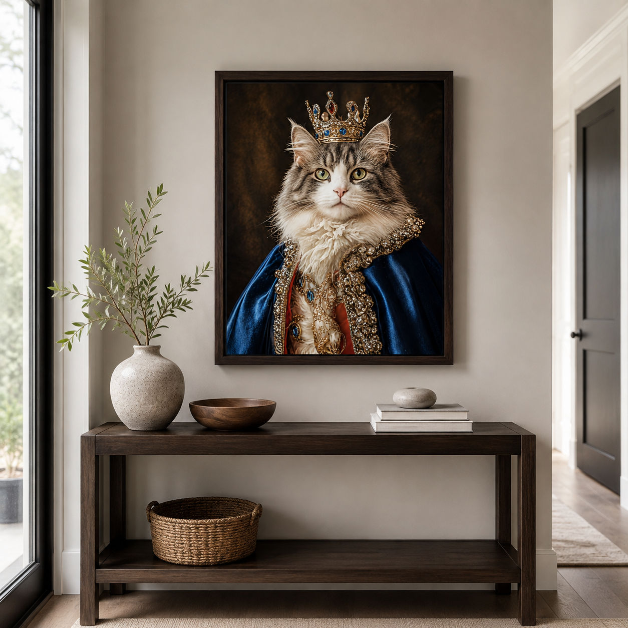 Custom Regal Pet Portrait Canvas Aura Canvas
