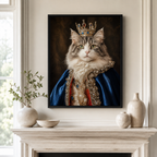 Custom Regal Pet Portrait Canvas Aura Canvas