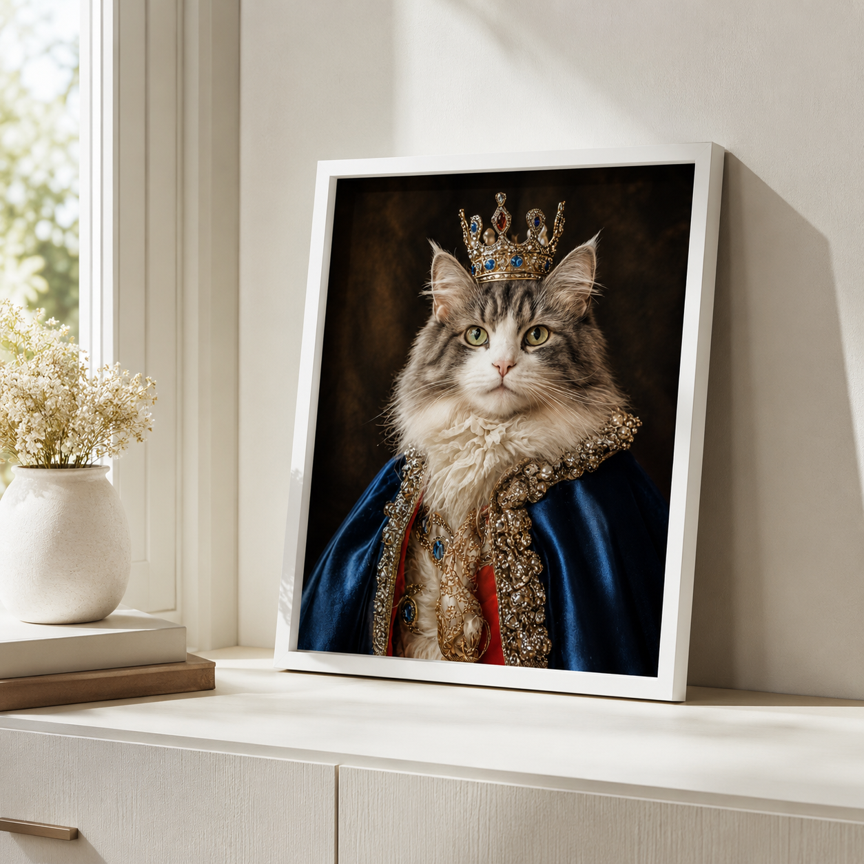 Custom Regal Pet Portrait Canvas Aura Canvas