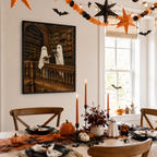 Ghost Library Canvas Wall Art Aura Canvas